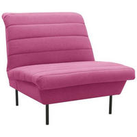 SESSEL Flachgewebe Rosa    - Schwarz/Rosa, Design, Textil/Metall (92/92/103cm) - LOOKS by W.Joop