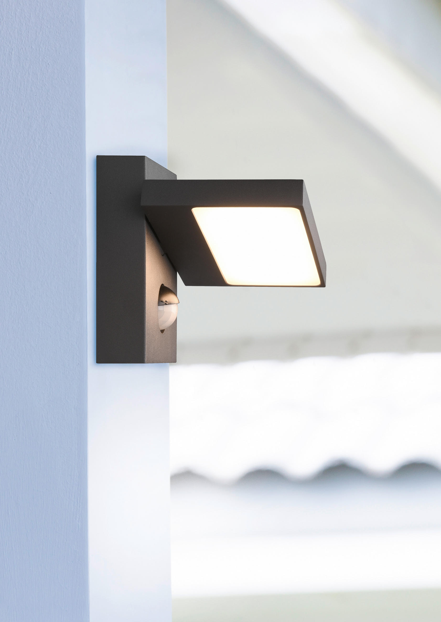 AUßENWANDLEUCHTE HORTON 15/12/12,5 cm   - Anthrazit, Design, Metall (15/12/12,5cm) - Trio Leuchten