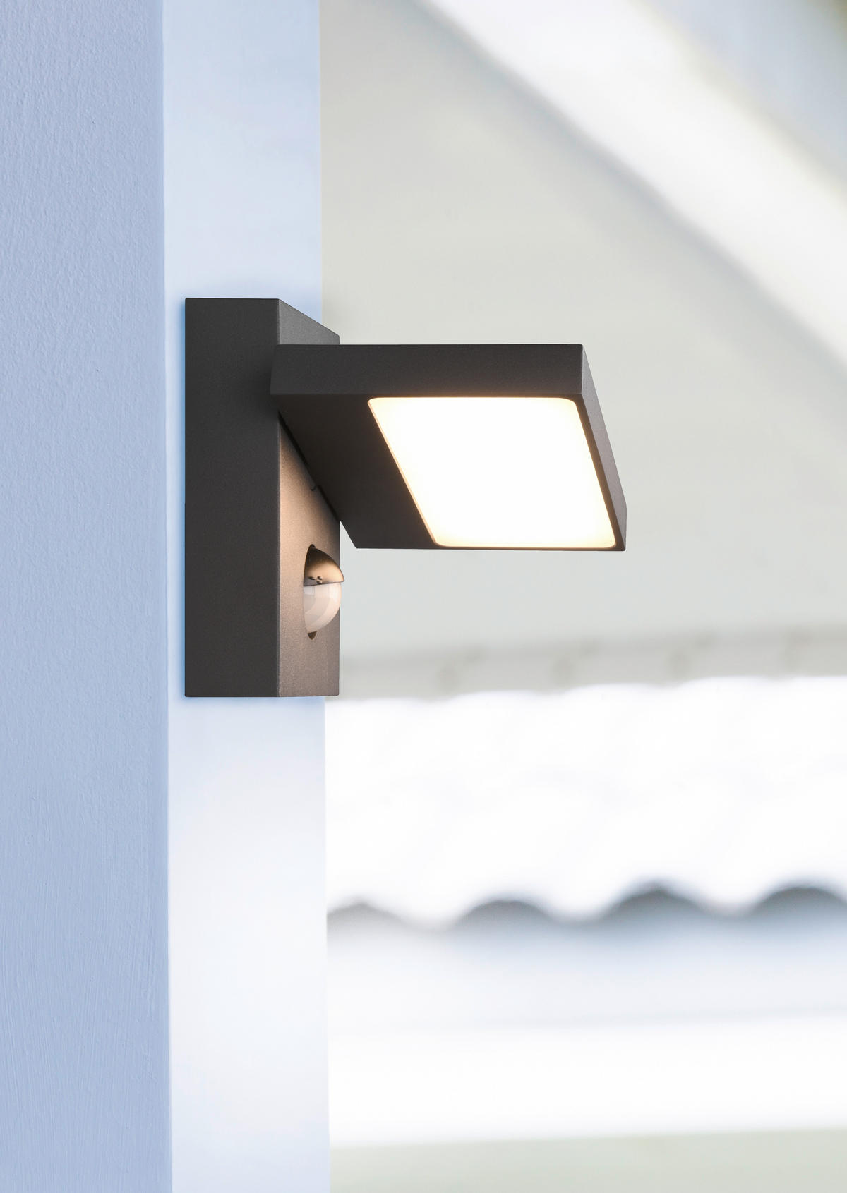 AUßENWANDLEUCHTE 15/12/12,5 cm   - Anthrazit, Design, Metall (15/12/12,5cm)