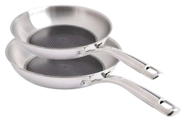 PFANNENSET Daily Edition Edelstahl 2-teilig  - Edelstahlfarben, Basics, Metall (28/44,7/48,52cm) - Berndes