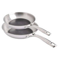 PFANNENSET Daily Edition Edelstahl 2-teilig  - Edelstahlfarben, Basics, Metall (28/44,7/48,52cm) - Berndes