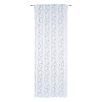 GOTOVA ZAVJESA bijela, boje petroleja  140/245 cm  - bijela/boje petroleja, Konvencionalno, tekstil (140/245cm) - Esposa