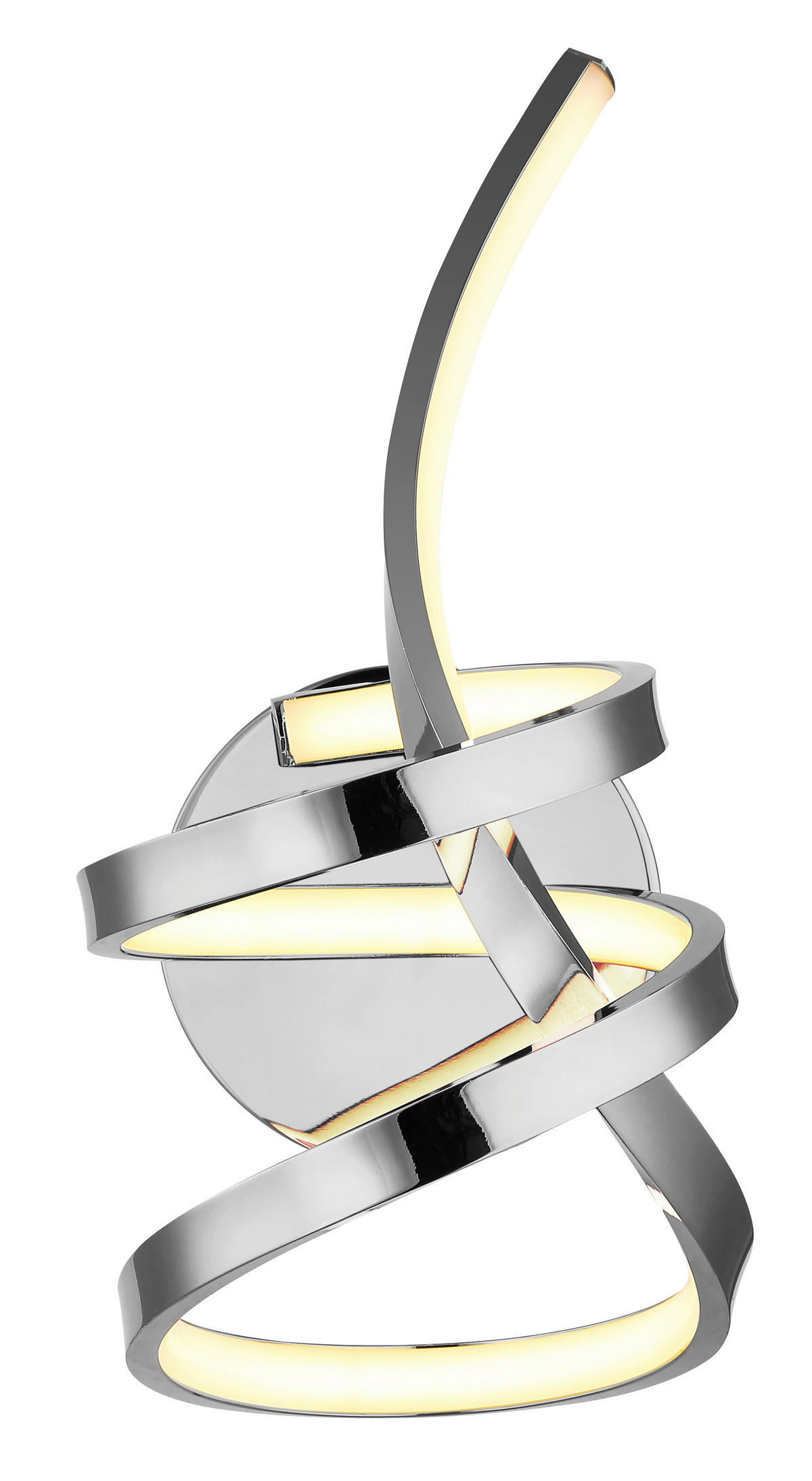 STROPNA LED-SVETILKA  IDUNA //3000 K/230 V/ - barve kroma/bela, Design, kovina/umetna masa (16/35cm) - Globo