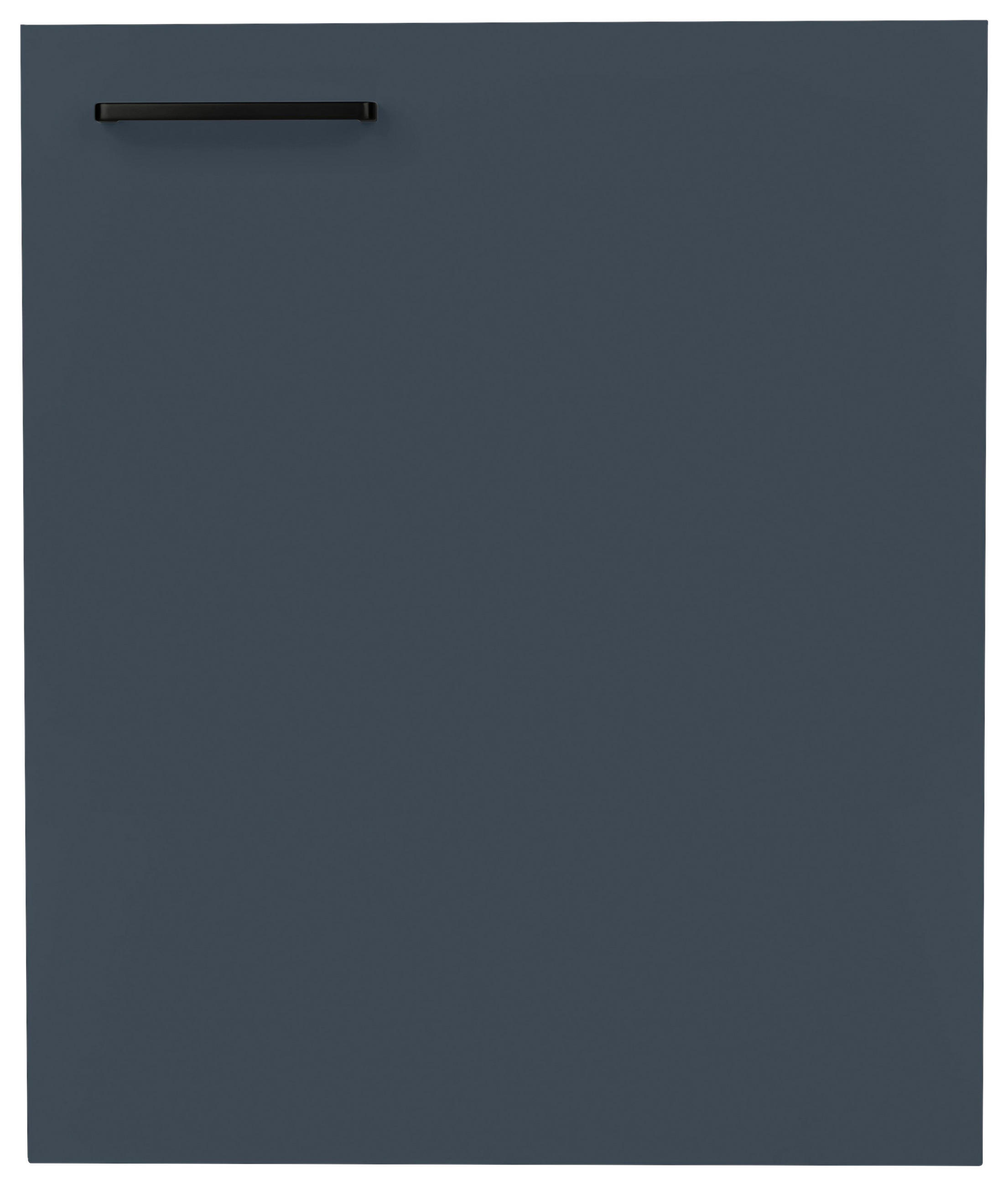 KÜCHENSCHRANKFRONT 60/72/1,9 cm  in Blau  - Blau/Schwarz, MODERN, Holzwerkstoff/Metall (60/72/1,9cm) - Nobilia
