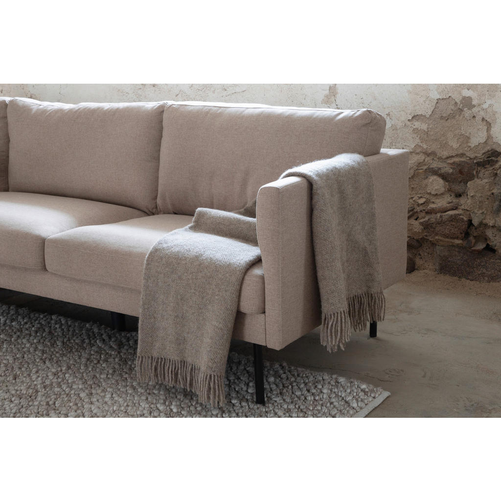 Thumbnail - Livetastic 3-Sitzer-Sofa, Braun, Schwarz, Metall, Textil, Uni, Füllung: Schaumstoff, 260x78x80 cm, Wohnzimmer, Sofas & C...
