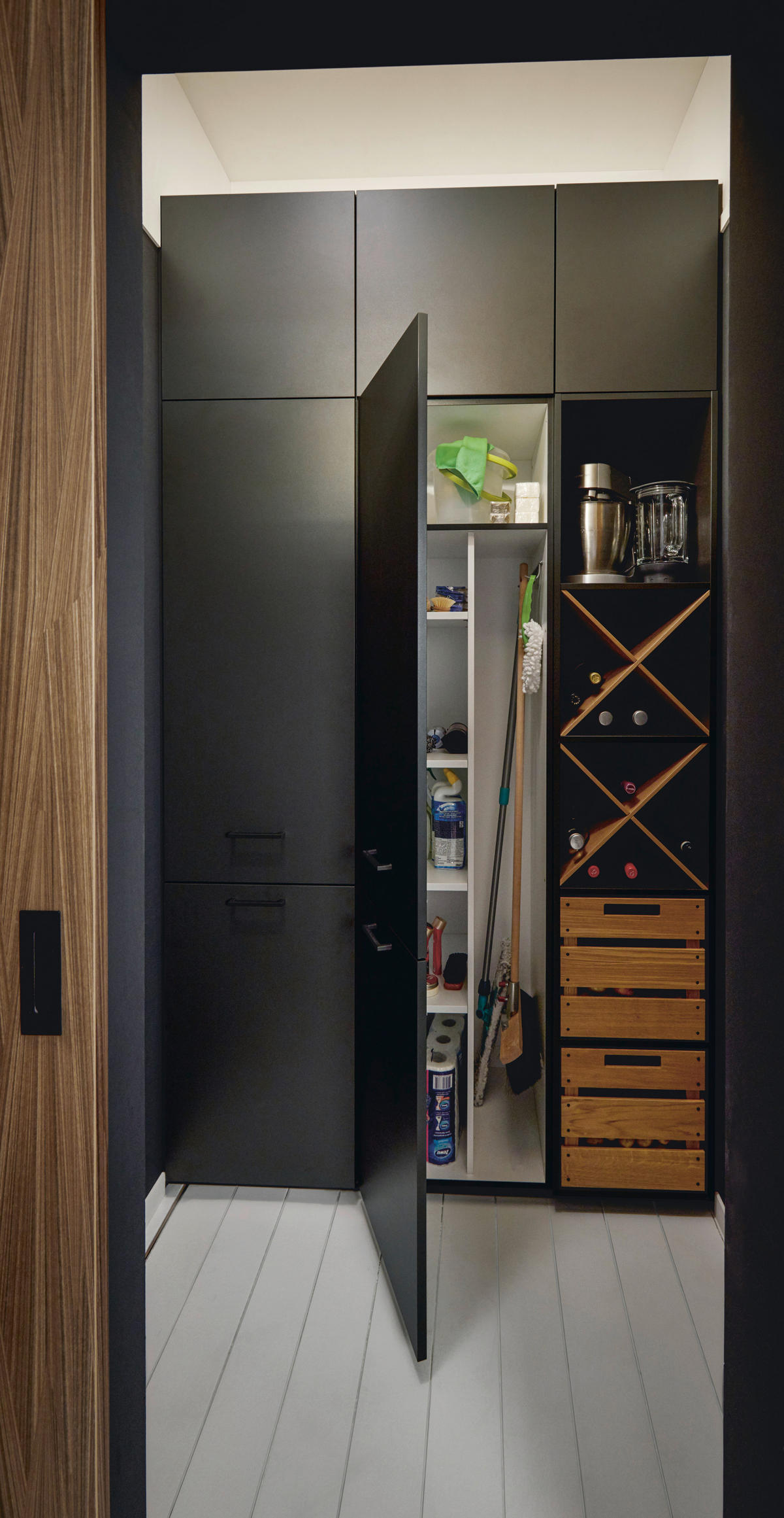 EINBAUKÜCHE   - Braun, Design, Holzwerkstoff - Schüller
