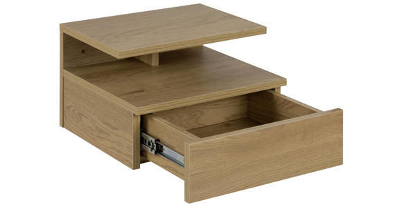 NACHTKÄSTCHEN in Eichefarben - Eichefarben, Design, Holzwerkstoff (35/22,5/32cm) - Carryhome