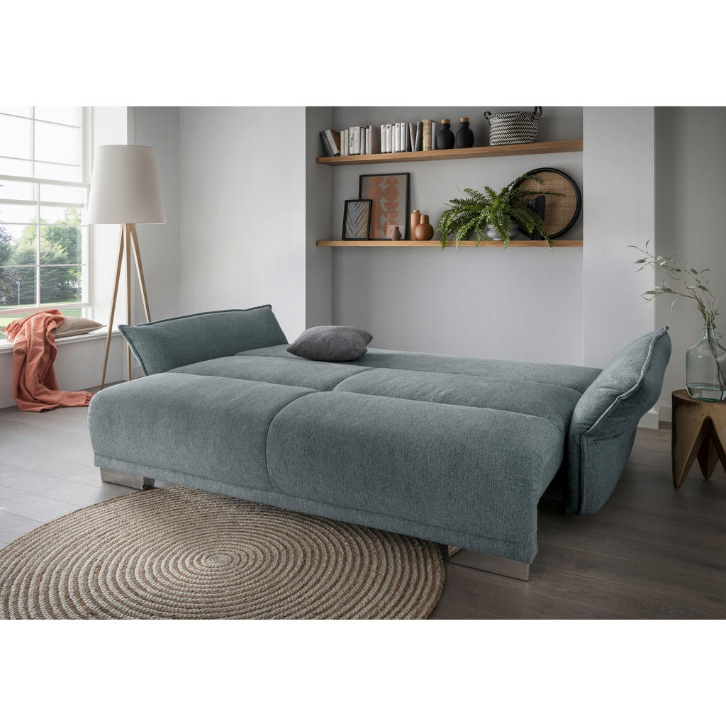 Thumbnail - Livetastic Bigsofa Pera, Mintgrün, Textil, 4-Sitzer, Füllung: Schaumstoff, 242x71x90 cm, Made in EU, Rücken echt, Wohnzi...