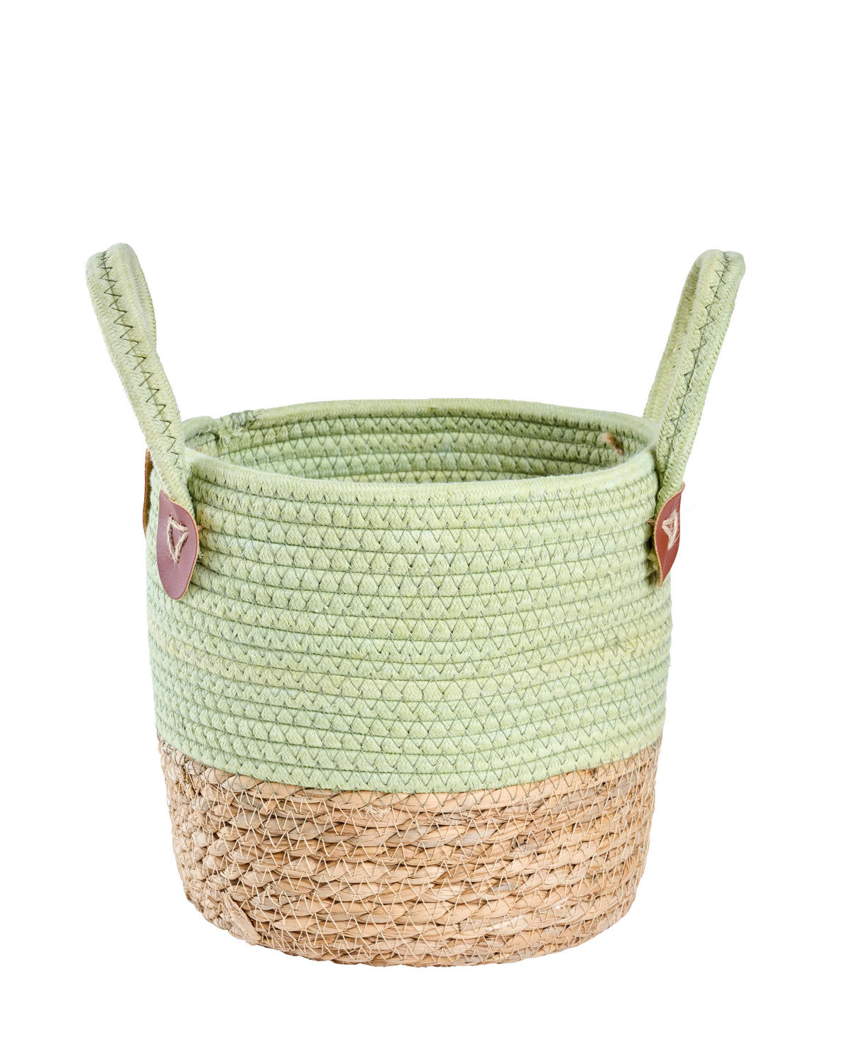 REGALKORB  26/30 cm - Naturfarben/Grün, Natur, Naturmaterialien/Textil (26/30cm) - Ambia Home