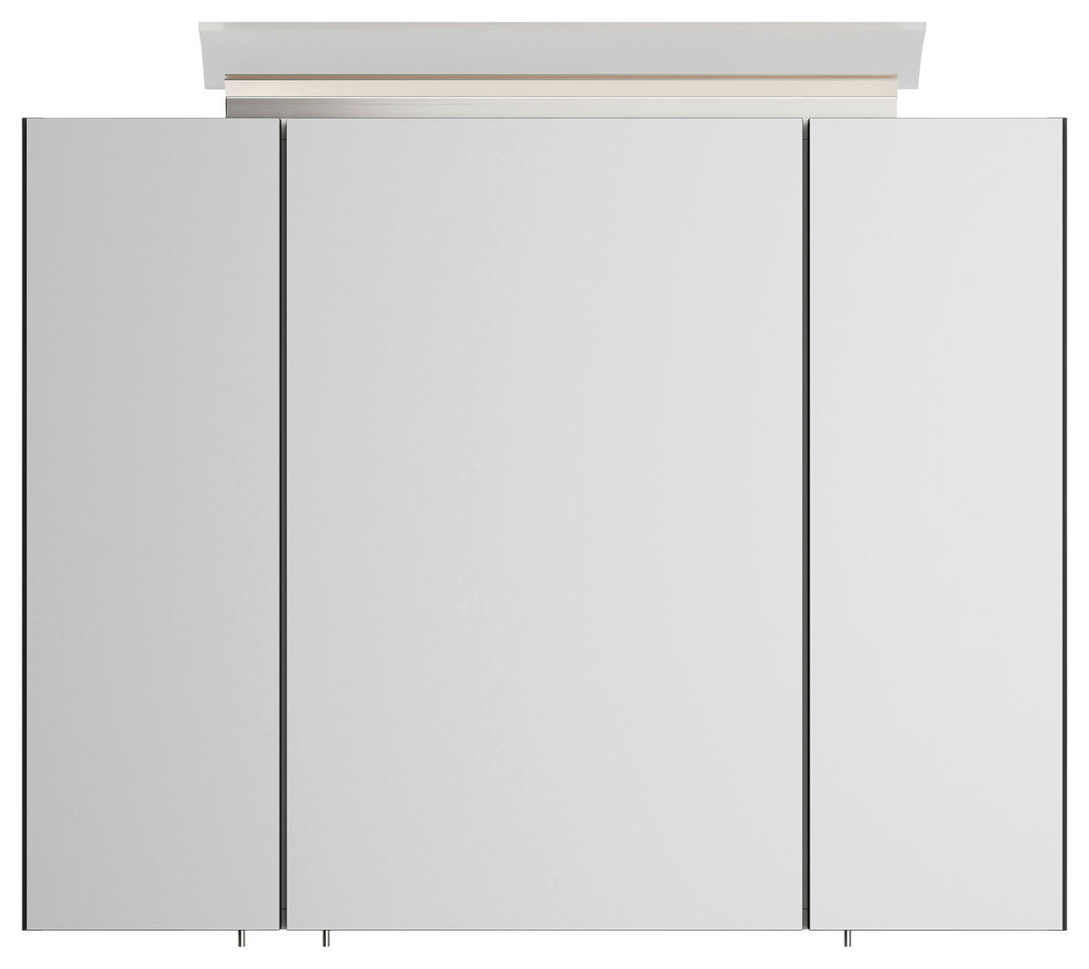 SPIEGELSCHRANK 80/62/17 cm  - Graphitfarben, MODERN, Glas/Holzwerkstoff (80/62/17cm) - MID.YOU