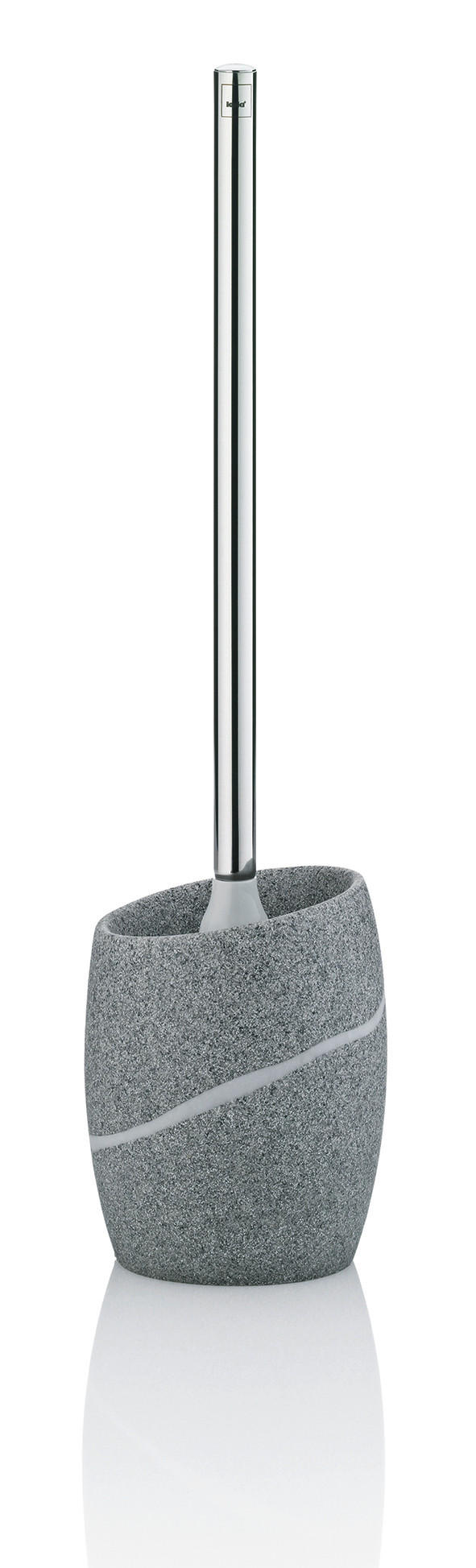 WC-BÜRSTENGARNITUR - Silberfarben/Grau, Basics, Kunststoff/Metall (10,5/37cm) - Kela