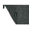 ECKSOFA in Chenille Grau  280/205 cm  - Schwarz/Grau, Design, Textil/Metall (280/205cm) - Xora