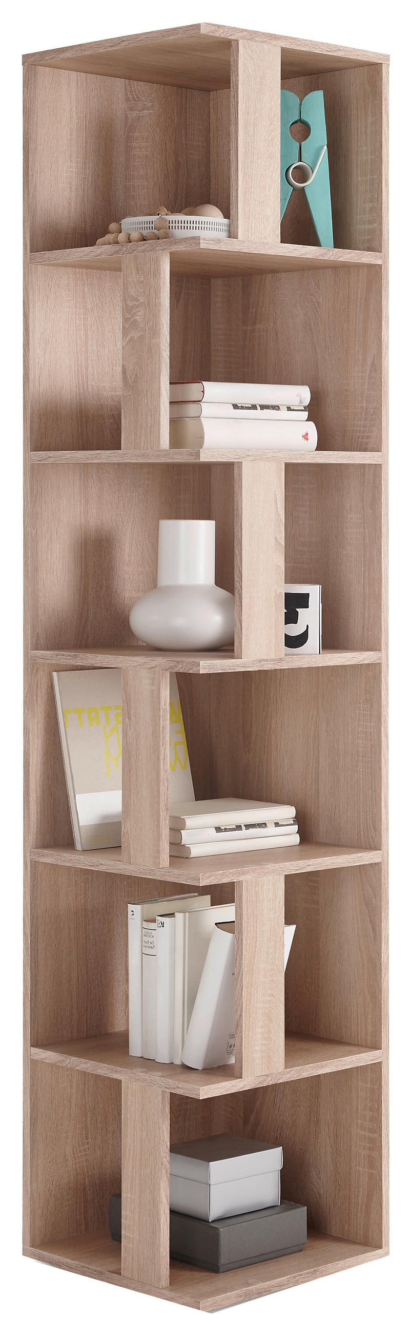 ECKREGAL - Sonoma Eiche, Basics, Holzwerkstoff (38/186/38cm) - P & B