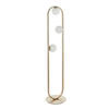 STEHLEUCHTE 32/141.5 cm    - Silberfarben/Opal, Basics, Glas/Metall (32/141.5cm) - ENDON