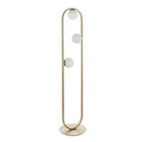 STEHLEUCHTE 32/141.5 cm    - Silberfarben/Opal, Basics, Glas/Metall (32/141.5cm) - ENDON