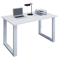 Birou, 140/50/76 cm, material pe bază de lemn - alb, Modern, metal/material pe bază de lemn (140/50/76cm) - MID.YOU