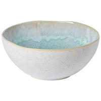 SALATSCHÜSSEL  EIVISSA  - Weiß Hochglanz/Hellblau, Basics, Keramik (27,7/11,7cm) - Costa Nova