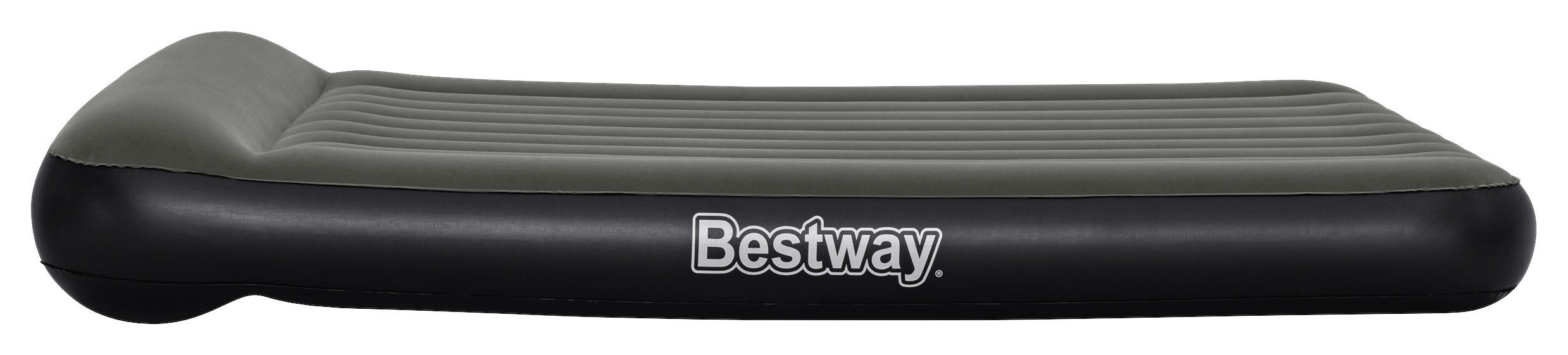 LUFTMADRASS i svart, mörkgrå  - mörkgrå/svart, Klassisk, plast (203/152/30cm) - Bestway