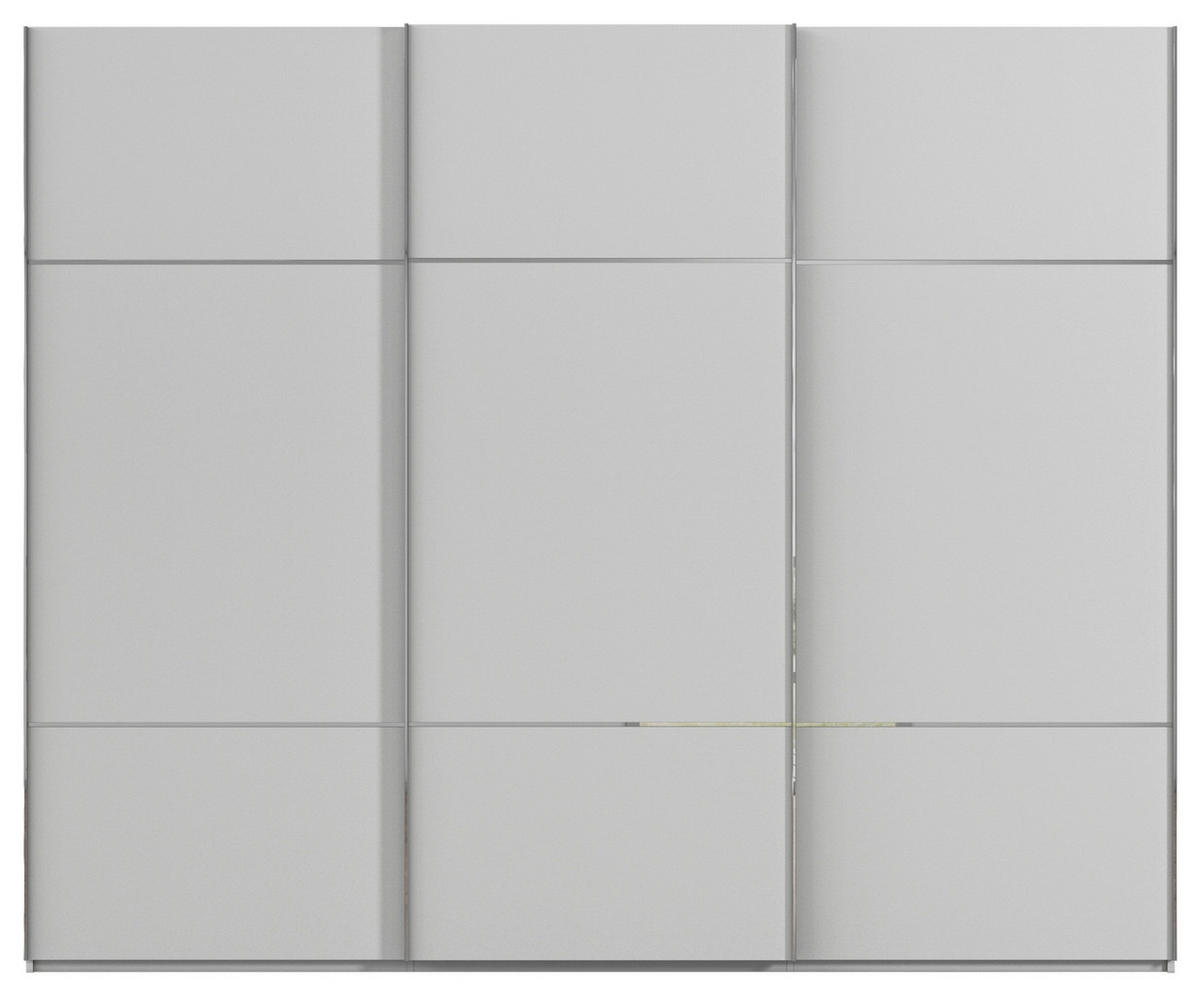 SCHWEBETÜRENSCHRANK in Grau  - Chromfarben/Grau, Konventionell, Holzwerkstoff/Metall (242/223/68cm) - Novel