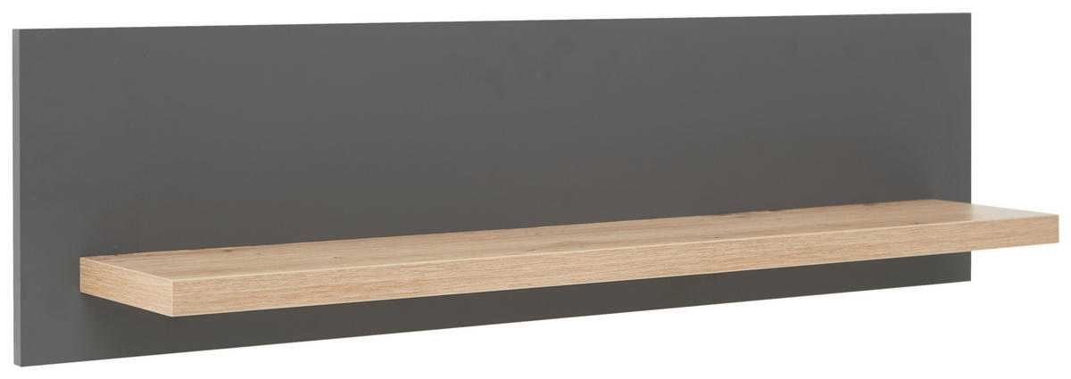 WANDBOARD  100/24/21,6 cm  - gris/chêne artisan, Konventionell, matériau de bois (100/24/21,6cm) - Hom`in