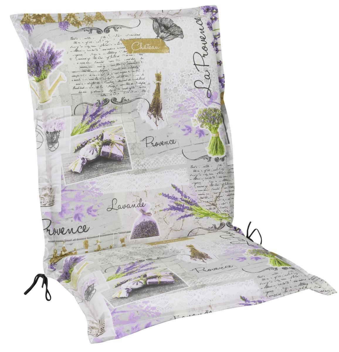 SESSELAUFLAGE in  - Violett/Grau, LIFESTYLE, Textil (50/9/110cm)