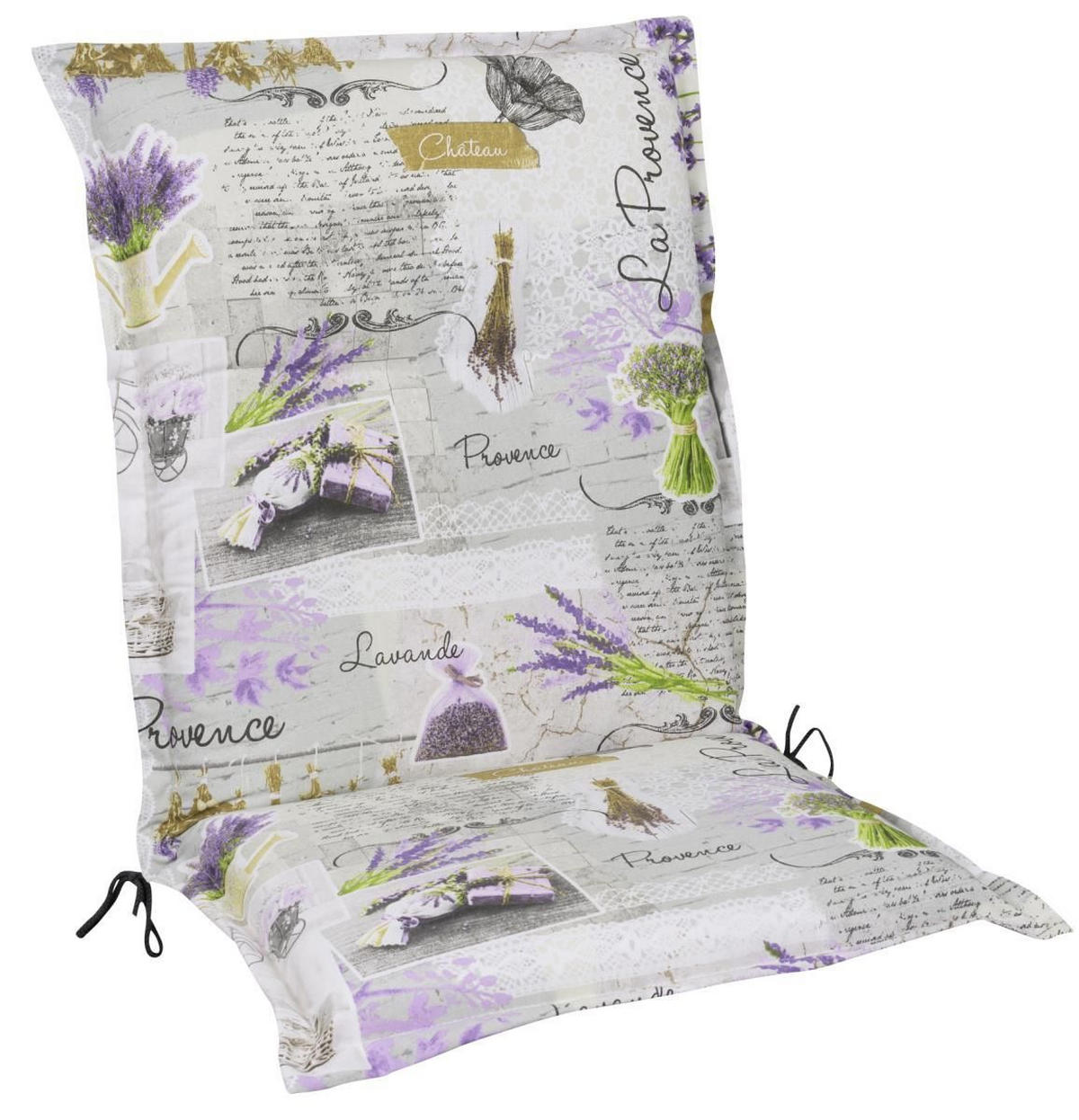 SESSELAUFLAGE in  - Violett/Grau, LIFESTYLE, Textil (50/9/110cm)