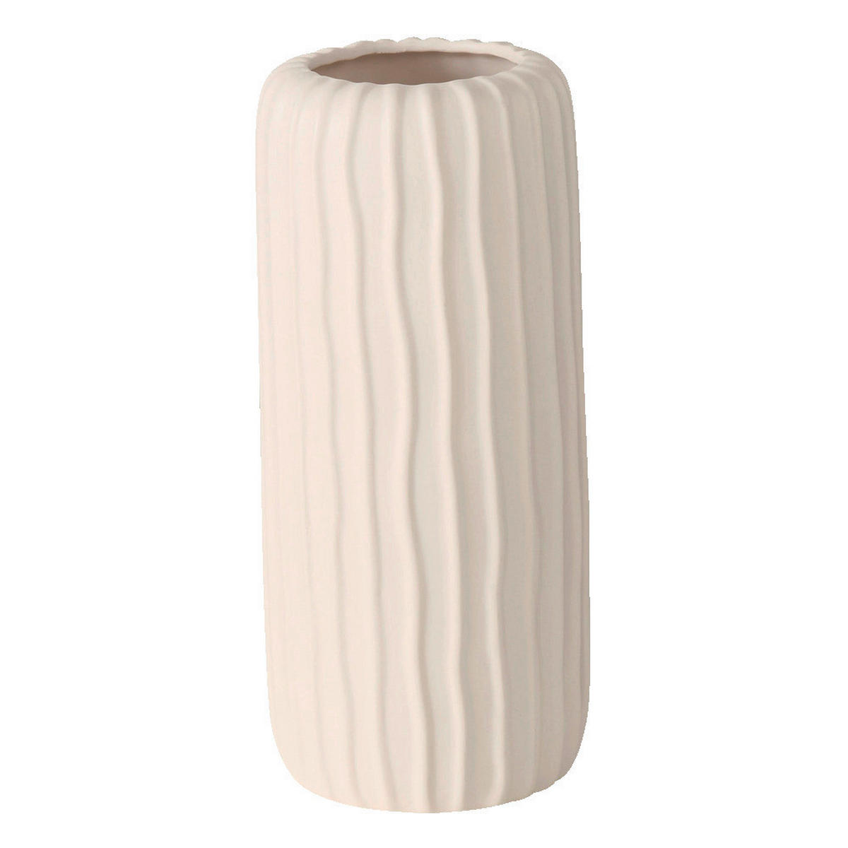VÁZA, kámen, 26 cm - bílá, Basics, kámen (11/26cm)