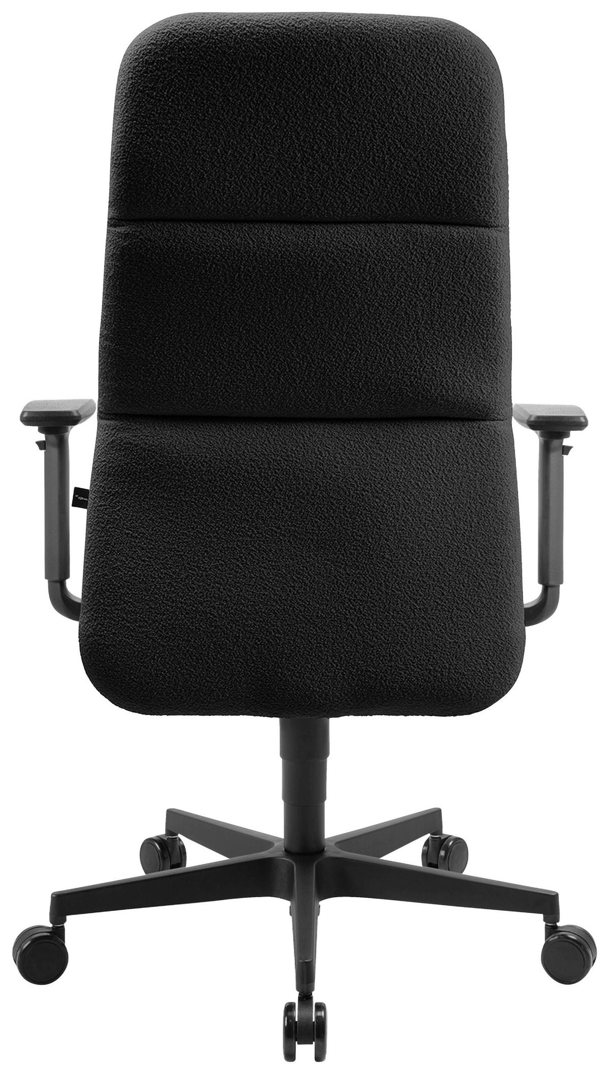 DREHSTUHL Velours Schwarz, Anthrazit  - Anthrazit/Schwarz, MODERN, Kunststoff/Textil (71/111-120/58-62cm) - Topstar