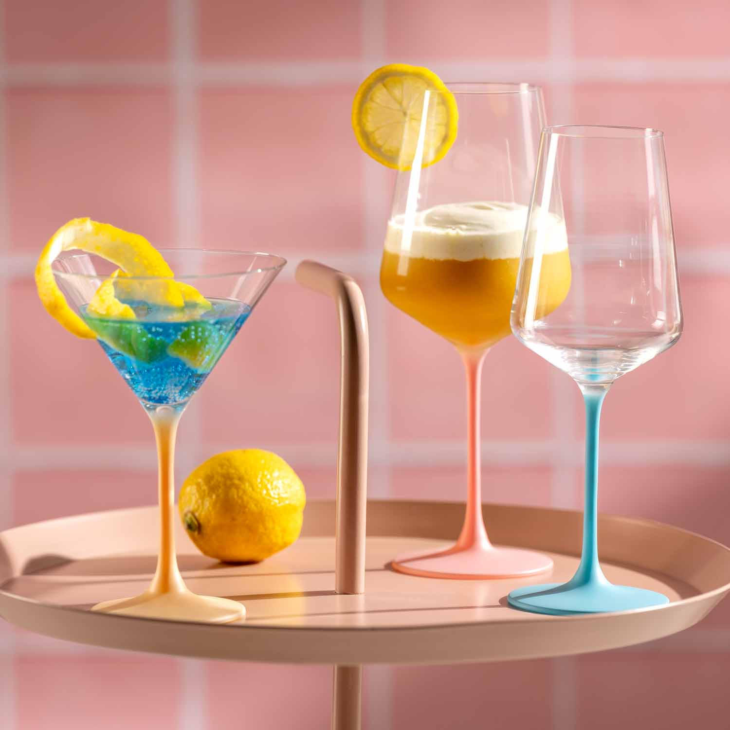 GLÄSERSET Brera 6-teilig  - Transparent/Orange, Design, Glas (9,5/24/9,5cm) - Leonardo