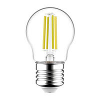 LED FILAMENT ŽARULJA - prozirno, Basics, staklo/metal (4.5/8cm)