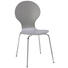 STUHL in Holz, Metall Hellgrau - Chromfarben/Hellgrau, Design, Holz/Metall (55,6/87,3/46,2cm) - Carryhome STUHL in Holz, Metall Hellgrau - Chromfarben/Hellgrau, Design, Holz/Metall (55,6/87,3/46,2cm) - Carryhome
