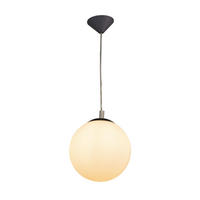 HÄNGELEUCHTE 25/150 cm  - Weiß/Grau, Basics, Glas/Kunststoff (25/150cm) - Novel