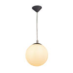 HÄNGELEUCHTE 25/150 cm  - Weiß/Grau, Basics, Glas/Kunststoff (25/150cm) - Novel