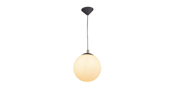 HÄNGELEUCHTE 25/150 cm  - Weiß/Grau, Basics, Glas/Kunststoff (25/150cm) - Novel