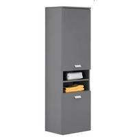 MIDISCHRANK 40,3/138,3/32 cm  - Silberfarben/Grau, MODERN, Holzwerkstoff/Metall (40,3/138,3/32cm) - Stylife