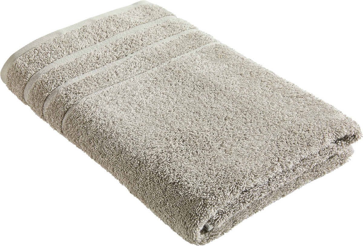 DUSCHTUCH 70/140 cm  - Hellgrau, Basics, Textil (70/140cm) - Bio:Vio