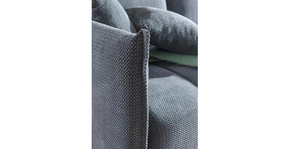 SCHLAFSOFA Plüsch Anthrazit  inkl. Zierkissen, Rückenkissen, Bettkasten, Schlaffunktion, Rücken echt, Liegefläche im Originalstoff  - Anthrazit/Schwarz, KONVENTIONELL, Kunststoff/Textil (200/73/105cm) - Carryhome