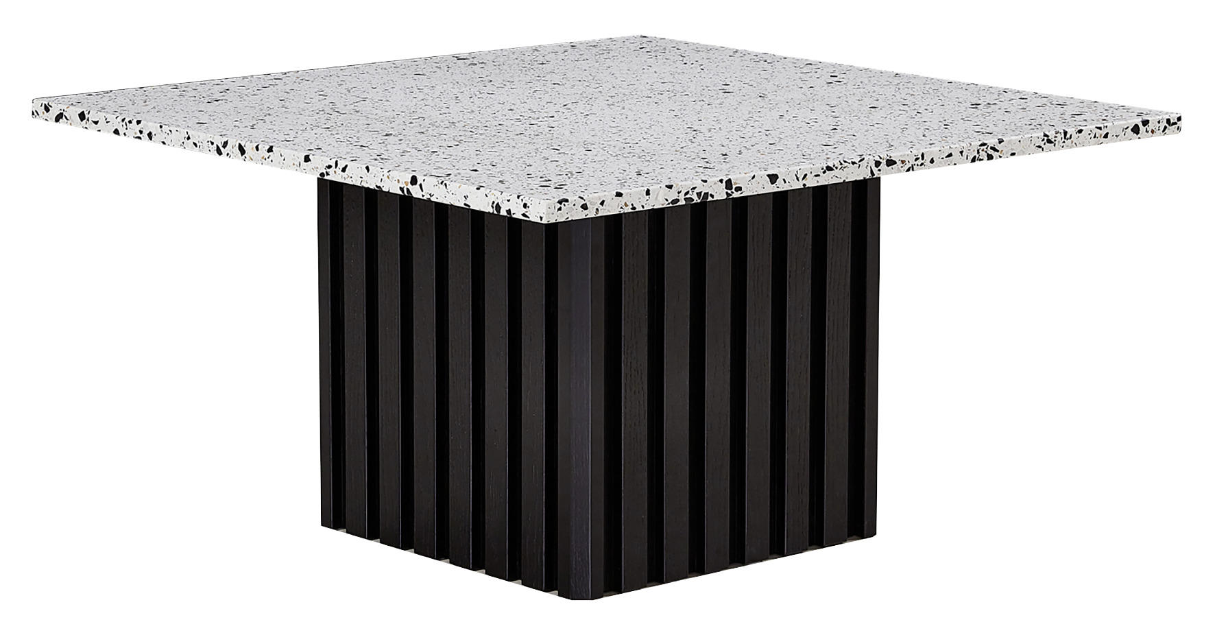SOFFBORD i trä, sten 85/85/44 cm - multicolor/svart, Design, trä/sten (85/85/44cm)