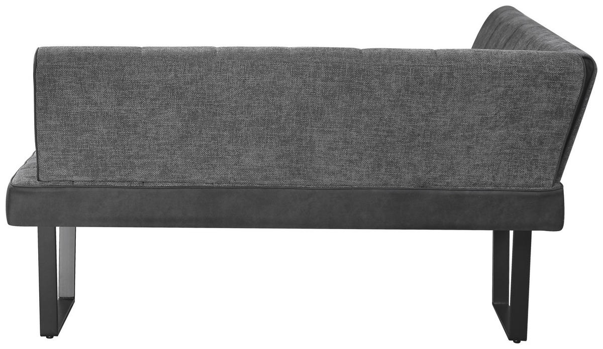 KOTNA KLOP, kovina, tekstil siva, črna  - črna/siva, Konvencionalno, kovina/tekstil (160-200/86/70cm) - MID.YOU