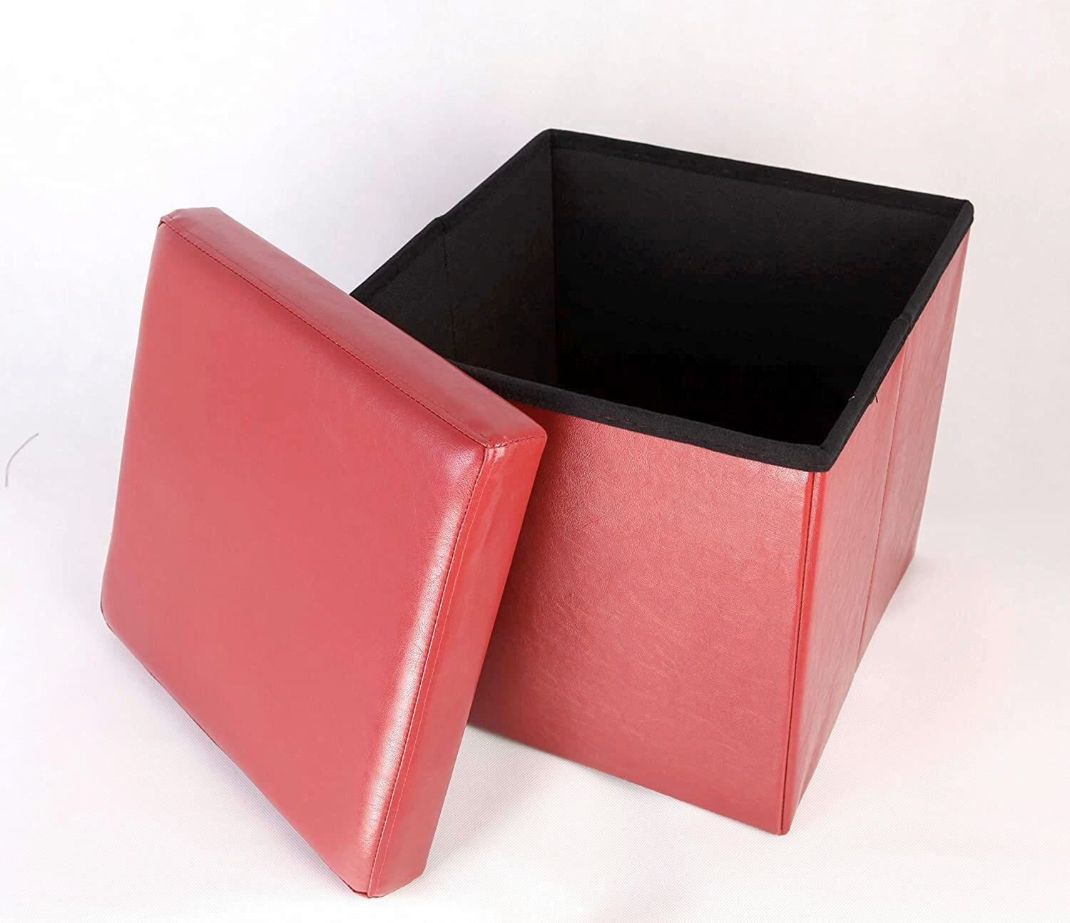 SITZWÜRFEL Rot  - Rot, Basics, Kunststoff (38/38/38cm) - Echtwerk