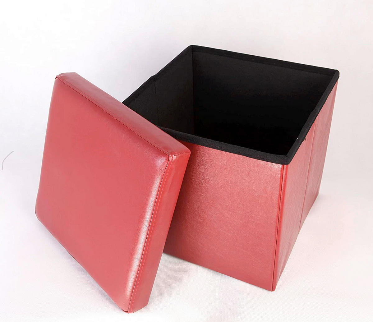 SITZWÜRFEL Rot  - Rot, Basics, Kunststoff (38/38/38cm) - Echtwerk