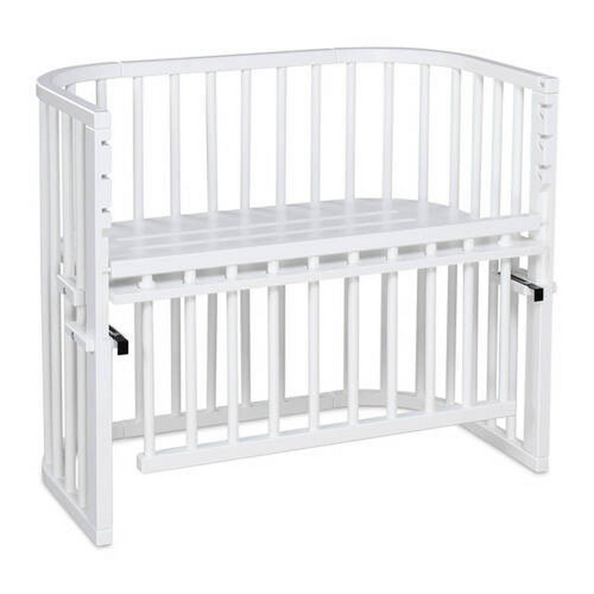 BEISTELLBETT MAXI COMFORT PLUS 96/56,5/79 cm  - Weiß, Basics, Holz (96/56,5/79cm) - Babybay