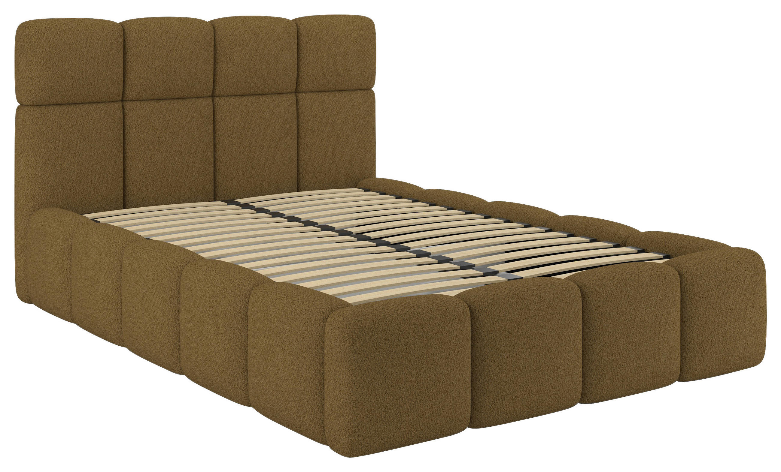 Polsterbett Cloudy Braun, Lf: 140x200 Cm