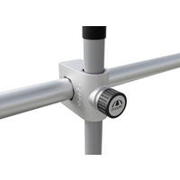 BALKONKLAMMER - Schwarz/Alufarben, Basics, Kunststoff/Metall (11/7/19cm) - Doppler