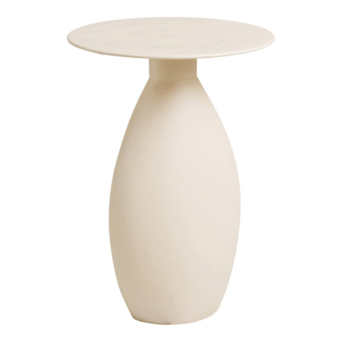 BEISTELLTISCH 36/36/50 cm Calais Creme rund  - Creme, Design, Metall (36/36/50cm) - MID.YOU