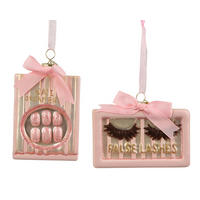 JULGRANSKULA  - pink, Basics, glas (10.5/2/8.2cm)