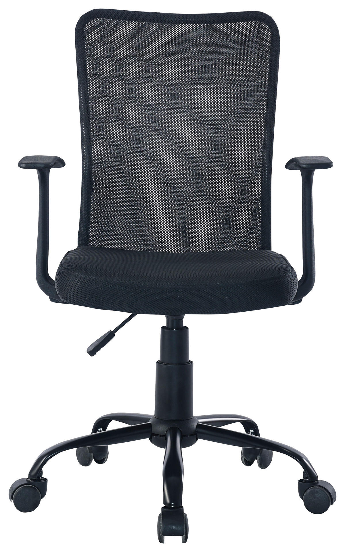 OTOČNÁ ŽIDLE PRO MLADÉ, síťovina, černá - černá, Basics, kov/textil (54/87-97/56cm) - Boxxx