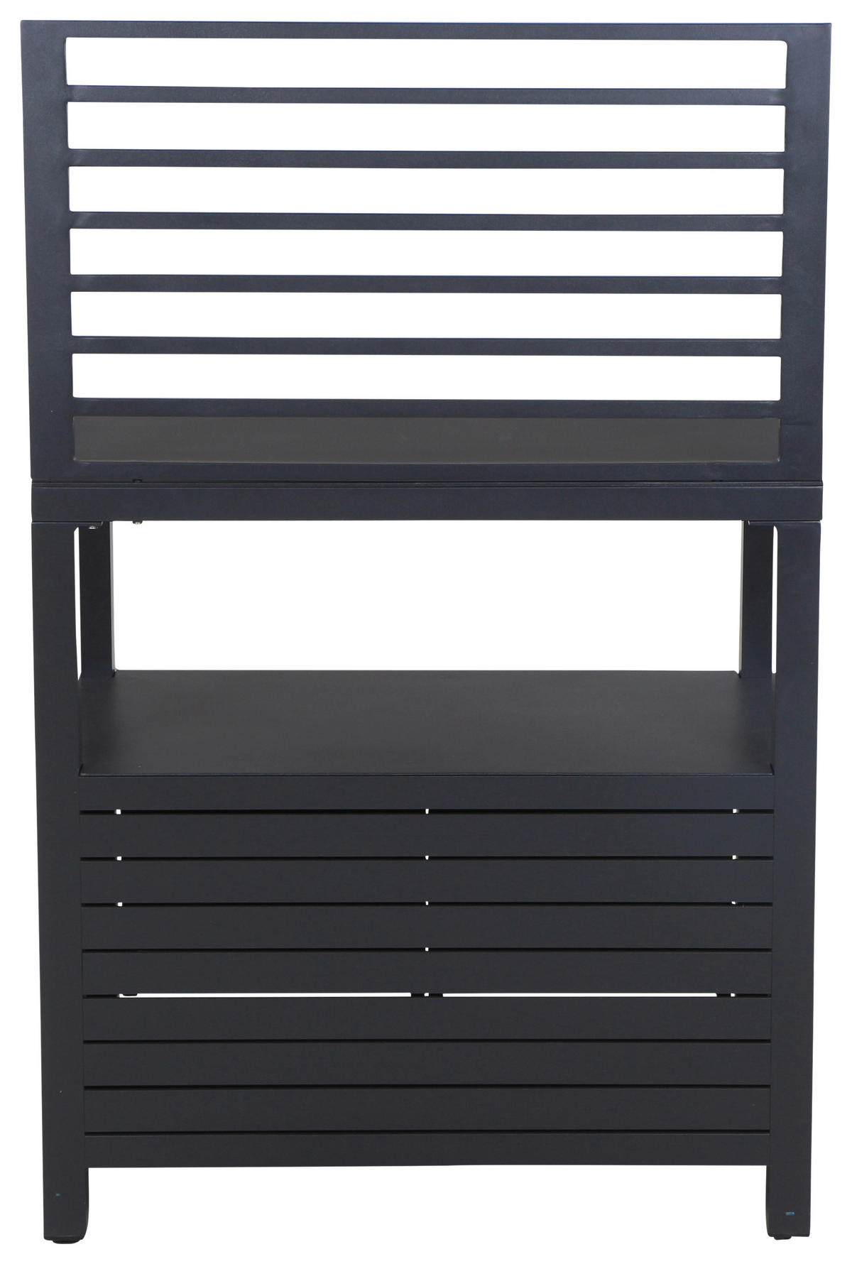 OUTDOORKÜCHE - Anthrazit, MODERN, Metall (90/141/56cm) - Siena Garden