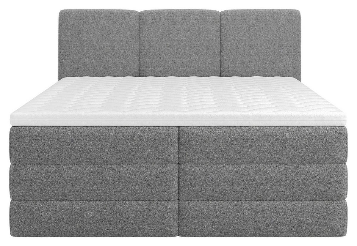 BOXSPRINGBETT 180/200 cm  in Anthrazit  - Anthrazit/Schwarz, MODERN, Holz/Holzwerkstoff (180/200cm) - MID.YOU