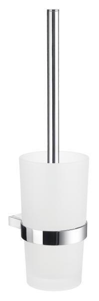 WC KEFA SO STOJANOM - biela/chrómová, Basics, kov/plast (11,9/38cm)